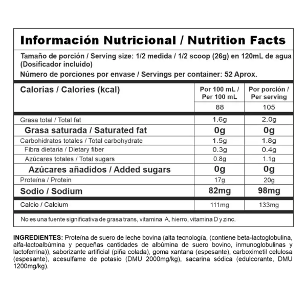 BIPRO CLASSIC 3 LIBRAS PIÑA COLADA