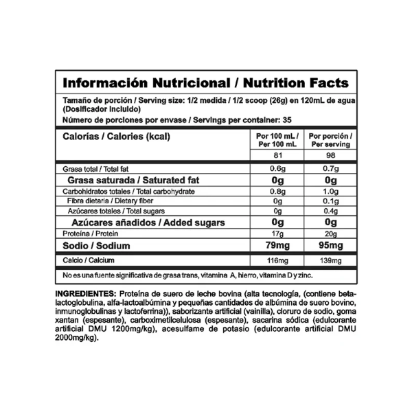 BIPRO CLASSIC 2 LIBRAS VAINILLA