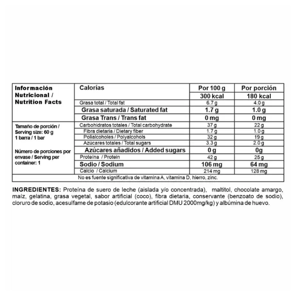 FITBAR 12 UNIDADES COCO