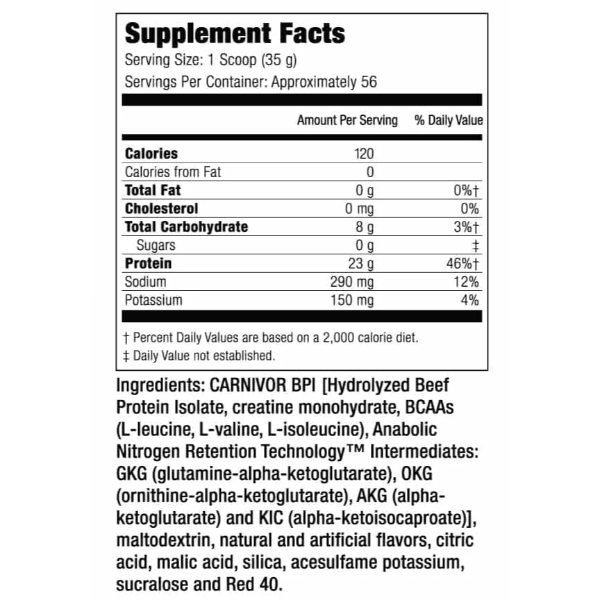 CARNIVOR ISOLATE 2 LIBRAS VAINILLA