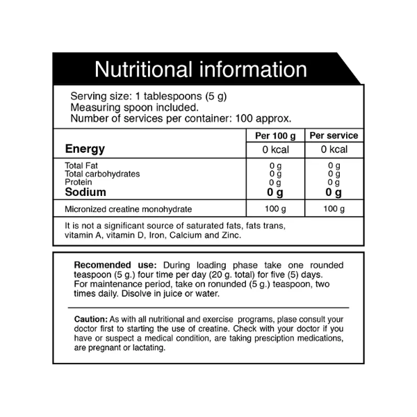 CREATINA IRON NUTRITION 100 SERVICIOS