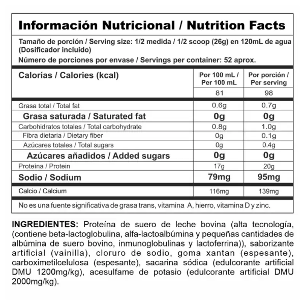 BIPRO CLASSIC 3 LIBRAS VAINILLA