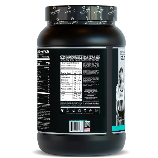 ISOLATE SASCHA FITNESS 2 LIBRAS COOKIES AND CREAM