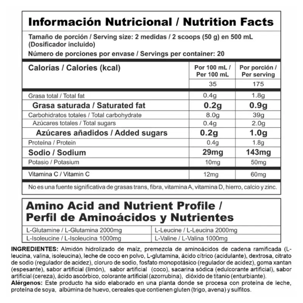 MEGA CARBS LIMONADA DE COCO