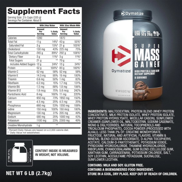 SUPER MASS GAINER 6 LIBRAS CHOCOLATE